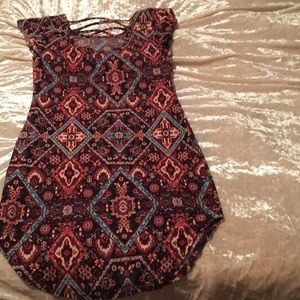 Women’s tribal print mini dress